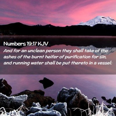 Numbers 19:17 KJV Free Bible Images