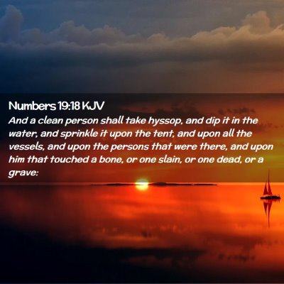 Numbers 19:18 KJV Free Bible Images