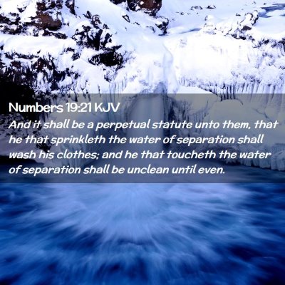 Numbers 19:21 KJV Free Bible Images