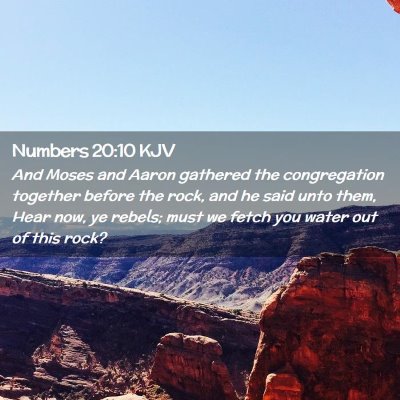 Numbers 20:10 KJV Free Bible Images