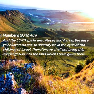 Numbers 20:12 KJV Free Bible Images