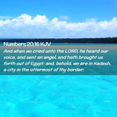 Numbers 20:16 KJV Free Bible Images