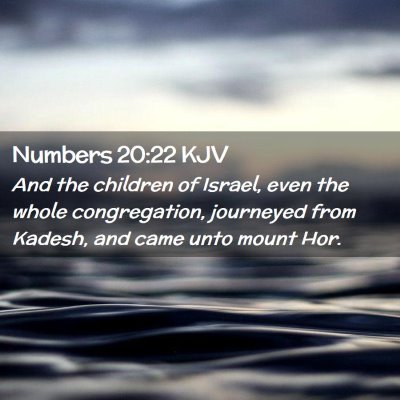 Numbers 20:22 KJV Free Bible Images