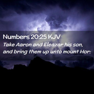 Numbers 20:25 KJV Free Bible Images