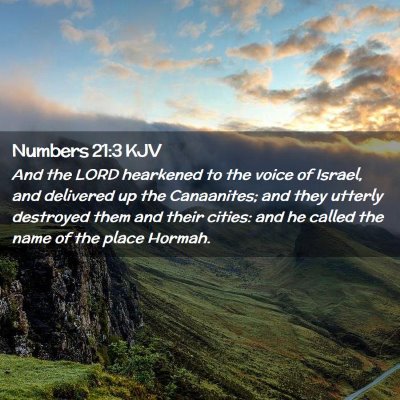 Numbers 21:3 KJV Free Bible Images