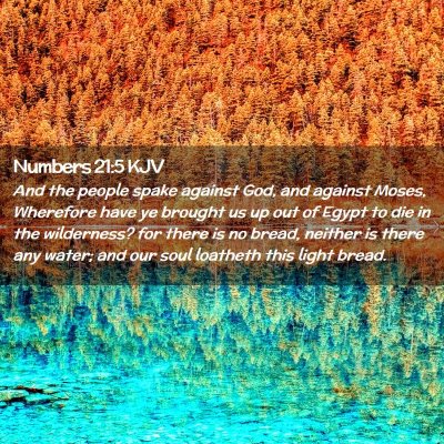 Numbers 21:5 KJV Free Bible Images