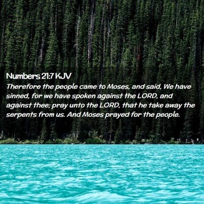 Numbers 21:7 KJV Free Bible Images