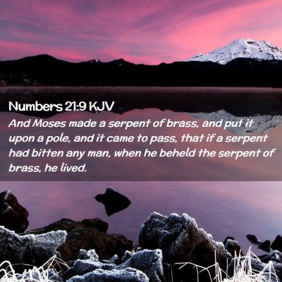 Numbers 21:9 KJV Free Bible Images