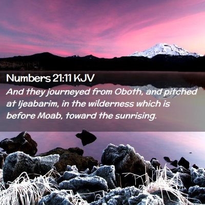 Numbers 21:11 KJV Free Bible Images