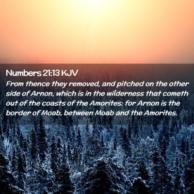 Numbers 21:13 KJV Free Bible Images