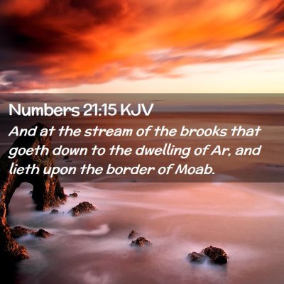 Numbers 21:15 KJV Free Bible Images