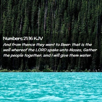 Numbers 21:16 KJV Free Bible Images