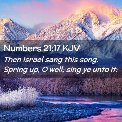 Numbers 21:17 KJV Free Bible Images