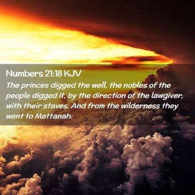 Numbers 21:18 KJV Free Bible Images