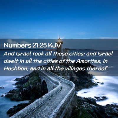 Numbers 21:25 KJV Free Bible Images