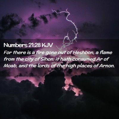 Numbers 21:28 KJV Free Bible Images