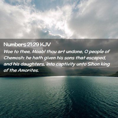 Numbers 21:29 KJV Free Bible Images