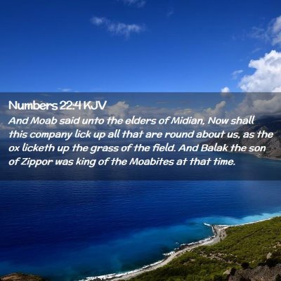 Numbers 22:4 KJV Free Bible Images