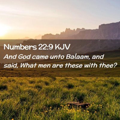 Numbers 22:9 KJV Free Bible Images