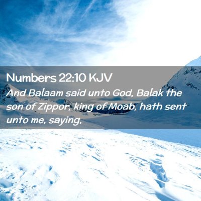 Numbers 22:10 KJV Free Bible Images