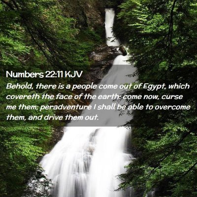 Numbers 22:11 KJV Free Bible Images