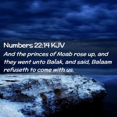 Numbers 22:14 KJV Free Bible Images