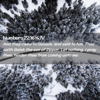 Numbers 22:16 KJV Free Bible Images