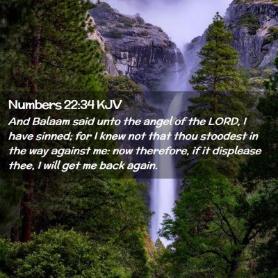 Numbers 22:34 KJV Free Bible Images