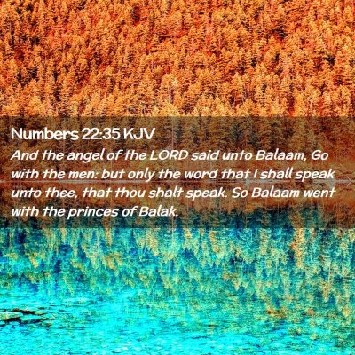 Numbers 22:35 KJV Free Bible Images