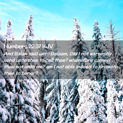 Numbers 22:37 KJV Free Bible Images