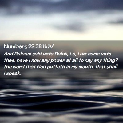 Numbers 22:38 KJV Free Bible Images