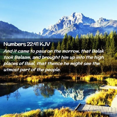 Numbers 22:41 KJV Free Bible Images