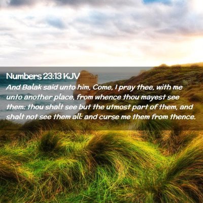 Numbers 23:13 KJV Free Bible Images