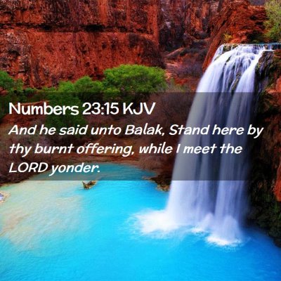 Numbers 23:15 KJV Free Bible Images