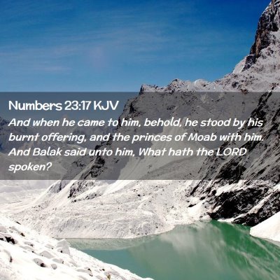 Numbers 23:17 KJV Free Bible Images