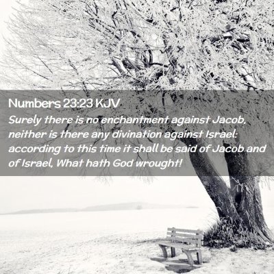 Numbers 23:23 KJV Free Bible Images