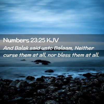 Numbers 23:25 KJV Free Bible Images