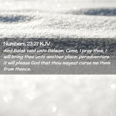 Numbers 23:27 KJV Free Bible Images