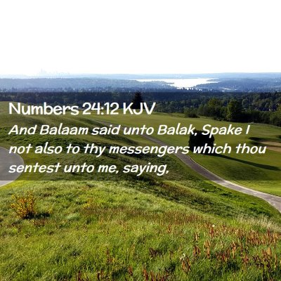 Numbers 24:12 KJV Free Bible Images