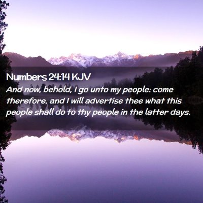 Numbers 24:14 KJV Free Bible Images