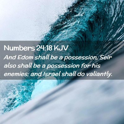 Numbers 24:18 KJV Free Bible Images