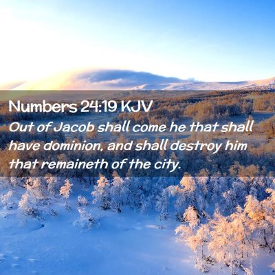 Numbers 24:19 KJV Free Bible Images