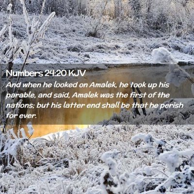 Numbers 24:20 KJV Free Bible Images