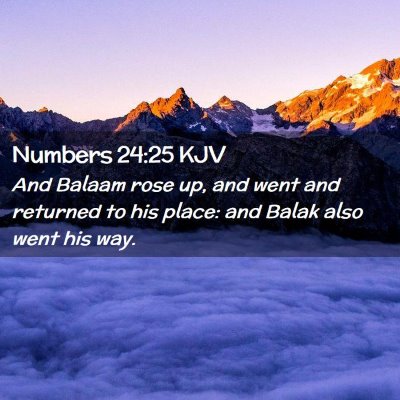 Numbers 24:25 KJV Free Bible Images