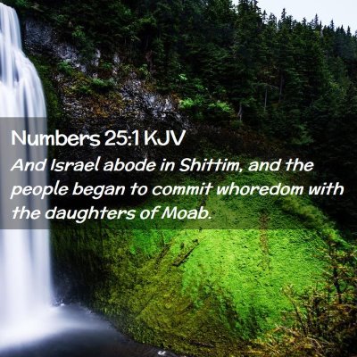 Numbers 25:1 KJV Free Bible Images