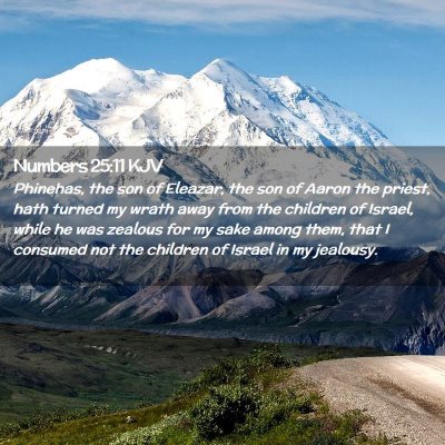 Numbers 25:11 KJV Free Bible Images