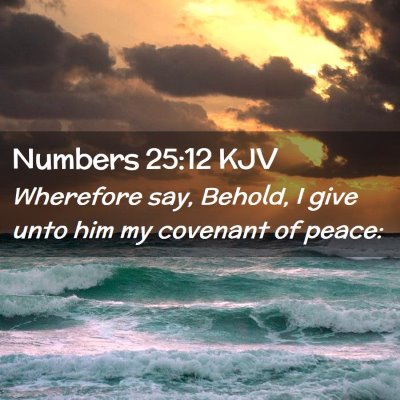 Numbers 25:12 KJV Free Bible Images