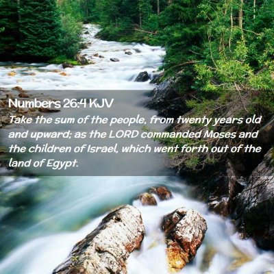 Numbers 26:4 KJV Free Bible Images