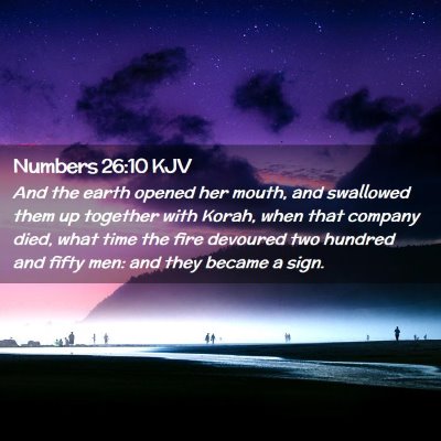 Numbers 26:10 KJV Free Bible Images