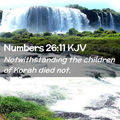 Numbers 26:11 KJV Free Bible Images